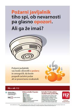 Oktober, mesec požarne varnosti